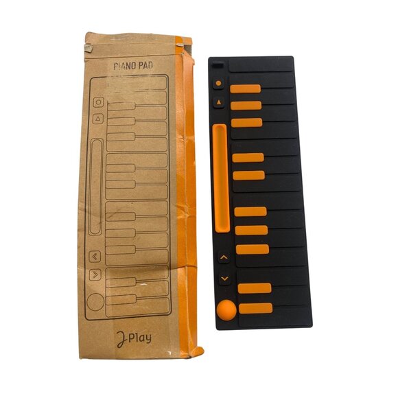 Joue' J Play Piano Pad Replacement Silicone Black Orange - Picture 1 of 5
